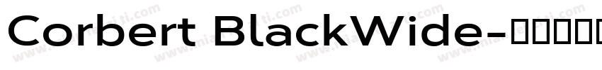 Corbert BlackWide字体转换